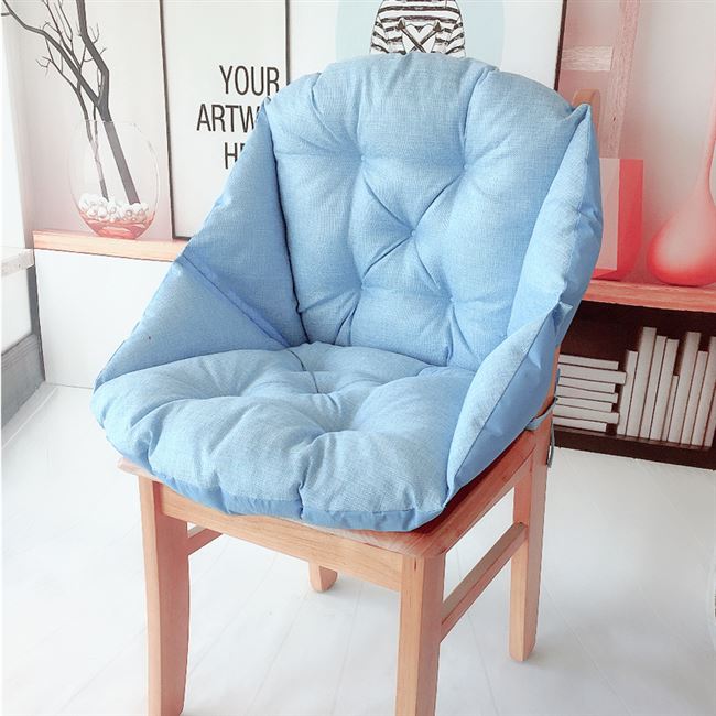 座垫坐垫靠垫一体办公室久坐椅垫毛绒加厚学生靠背电脑椅餐椅子垫