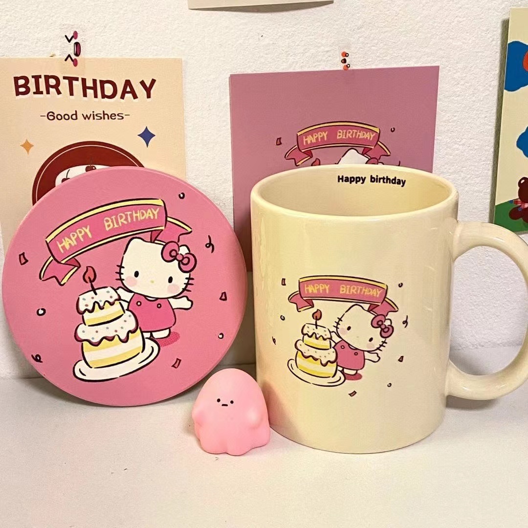 hellokitty系列礼物生日礼物女生闺蜜实用哈喽kitty马克杯子学生