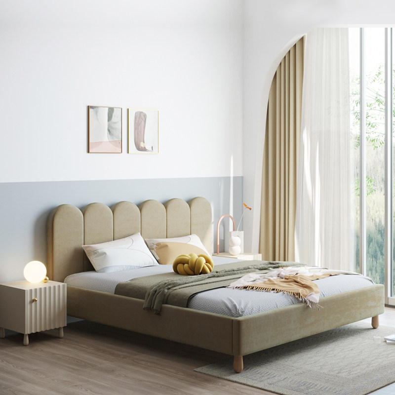 共生海浪床现代简约ins风格小户型双人1.8米1.