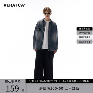 VFC/VERAF CA时尚回潮水洗牛仔衬衫经典扩版美式复古港风休闲外套