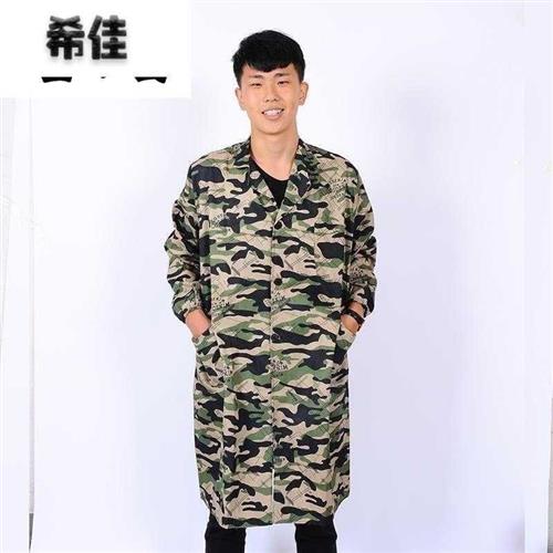 养殖场工作服猪场专用服长袖蓝大褂工作服长款搬运搬货工衣服