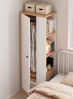 单门衣柜家用转角卧室小型超窄40/60cm宽夹缝收纳简易单人挂衣橱