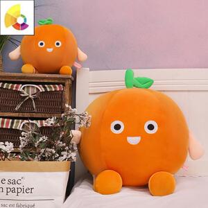 大号橙子睡觉抱枕毛绒玩具床上靠垫玩偶水果橘子布娃娃生日礼物女