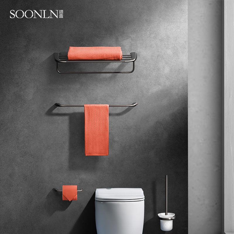 black Shower Room bathroom Pendant TOILET double-deck Towel rack Bath towel Stands Toilet paper Tissue holder Toilet brushin the Decoration main material , Toiletries , Bathroom Hardware/Pendant , Towel rack/Towel rack category - from Buy2taobao.com to provide professional Taobao agent buy service
