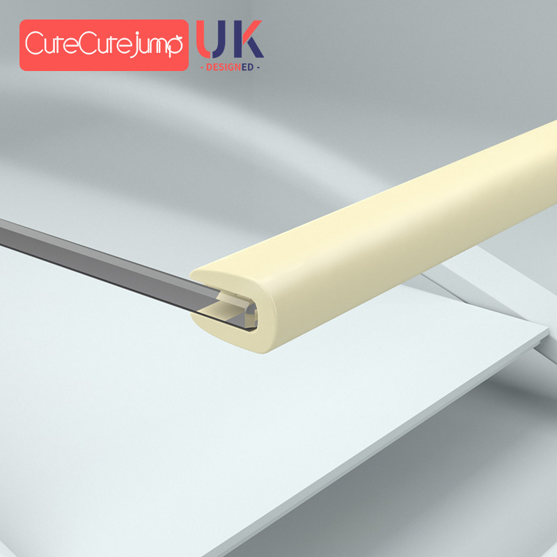 u型防撞条钢化玻璃包边条茶几包角护角防磕碰桌子硅胶保护套u形贴