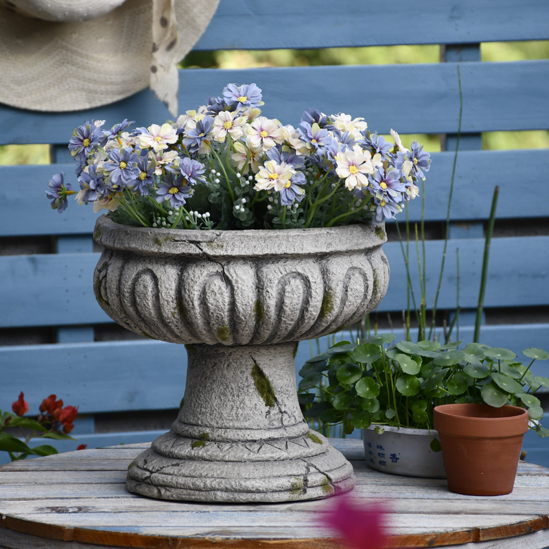 花似水旗舰店的优惠券大全—户外花园装饰复古罗马花盆大口径创意多肉