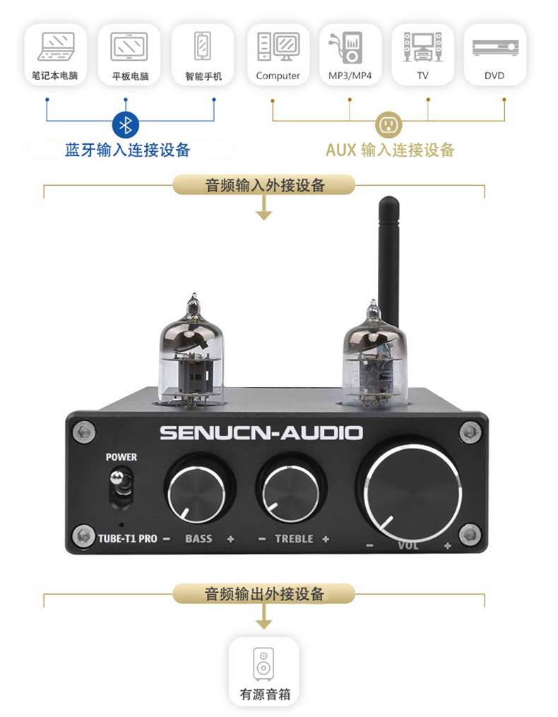 发烧胆前级6J2电子管HIFI胆机功放前置高低音调节蓝牙5.0在类目 影音电器, Hifi音箱/功放/器材, 功放中 - 来自Buy2taobao.com提供专业的淘宝代购服务