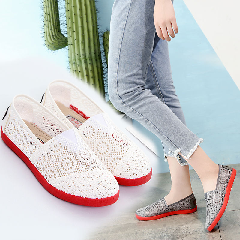 Spring and summer student Old Beijing Cloth shoes Ladies Sandals Casual shoes Lace ventilation Hollowed out net Single shoes Fisherman shoesin the Women's Shoes, Low shoes category - from Buy2taobao.com to provide professional Taobao agent buy service