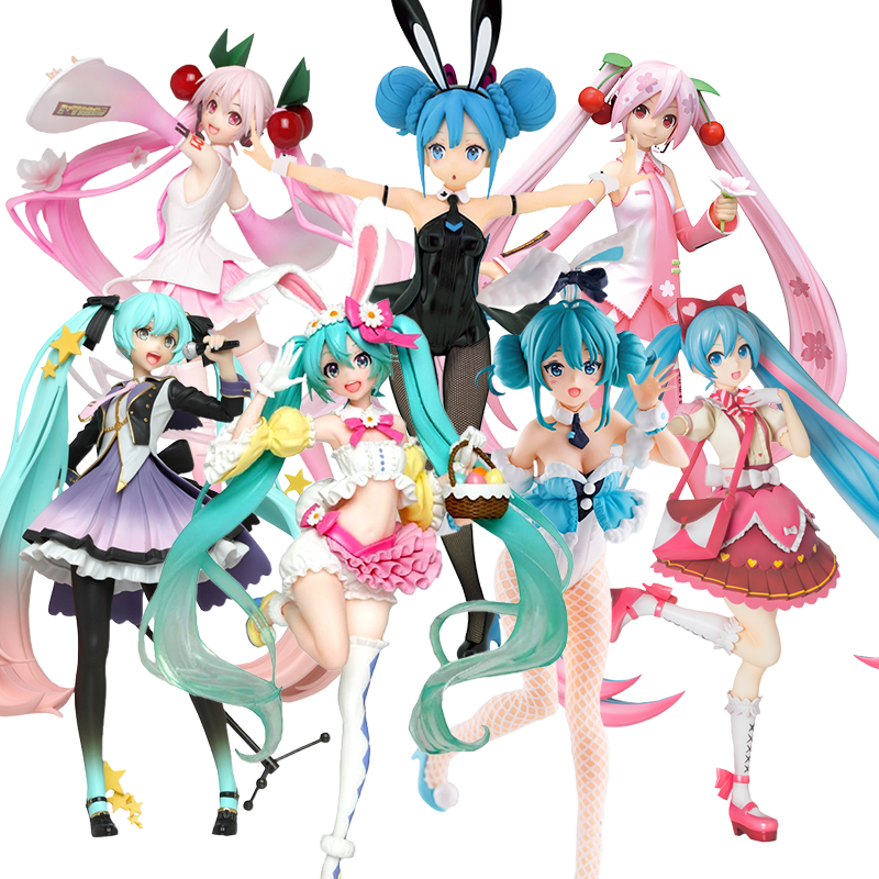 初音未来MIKU兔女郎巡音景品手办模型日本动漫周边摆件生日礼物