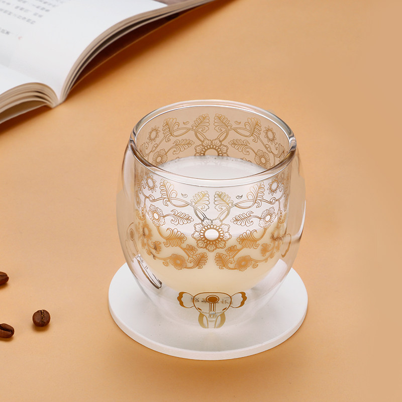 故宫金瓯永固双层玻璃杯子故宫文创杯子生日礼物