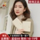 稻草人头层牛皮钱包女2025新款真皮短款钱夹长款卡包一体零钱小包