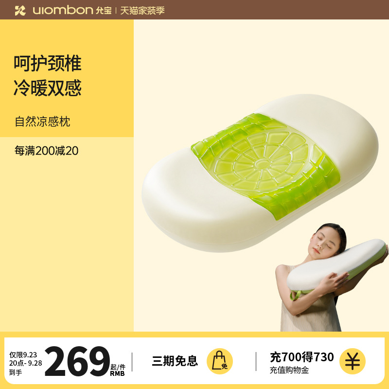 允宝&半练凝胶枕分区凉感枕头护颈椎助睡眠枕芯家用男记忆棉专用在类目 床上用品, 枕头/枕芯/保健枕/颈椎枕中 - 来自Buy2taobao.com提供专业的淘宝代购服务