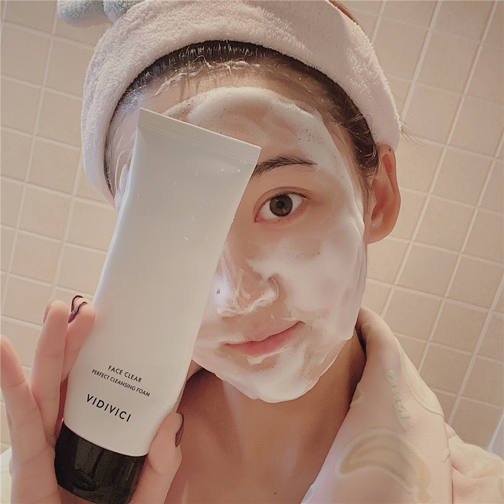 韩国代购vidivici氨基酸泡沫蚕丝温和玻尿酸保湿女神洗面奶优惠券
