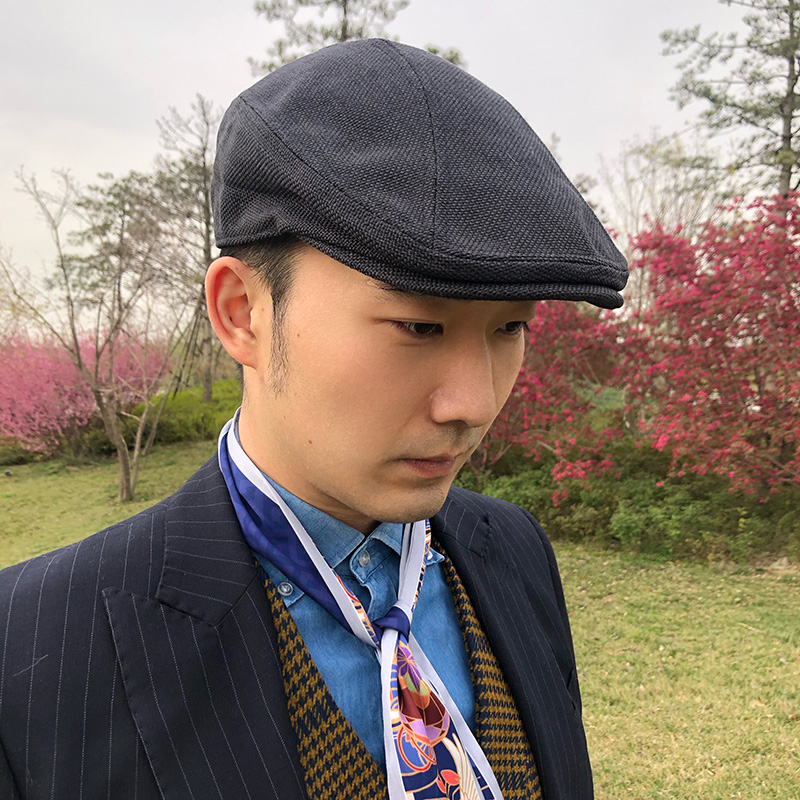 素艺雅品旗舰店的优惠券大全—前进帽男日系黑色画家帽贝雷帽春夏透气