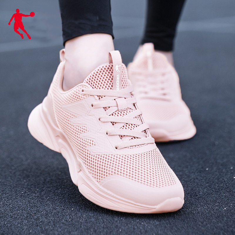 乔丹运动鞋女鞋2021新款夏季跑步鞋官方正品透气网面休闲老爹鞋女