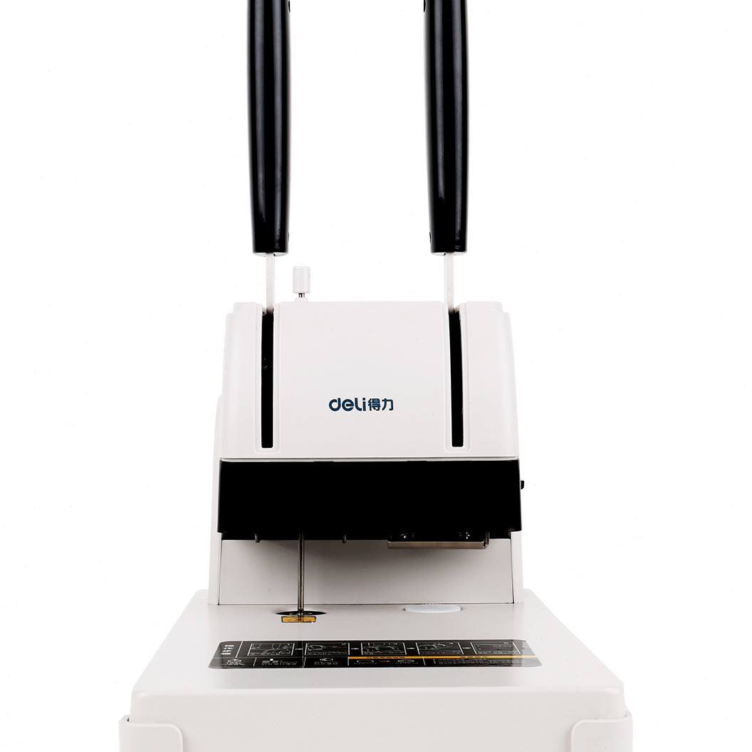 全国联保得力3888装订机财务会计账本凭证铆管装订器全自动热熔小
