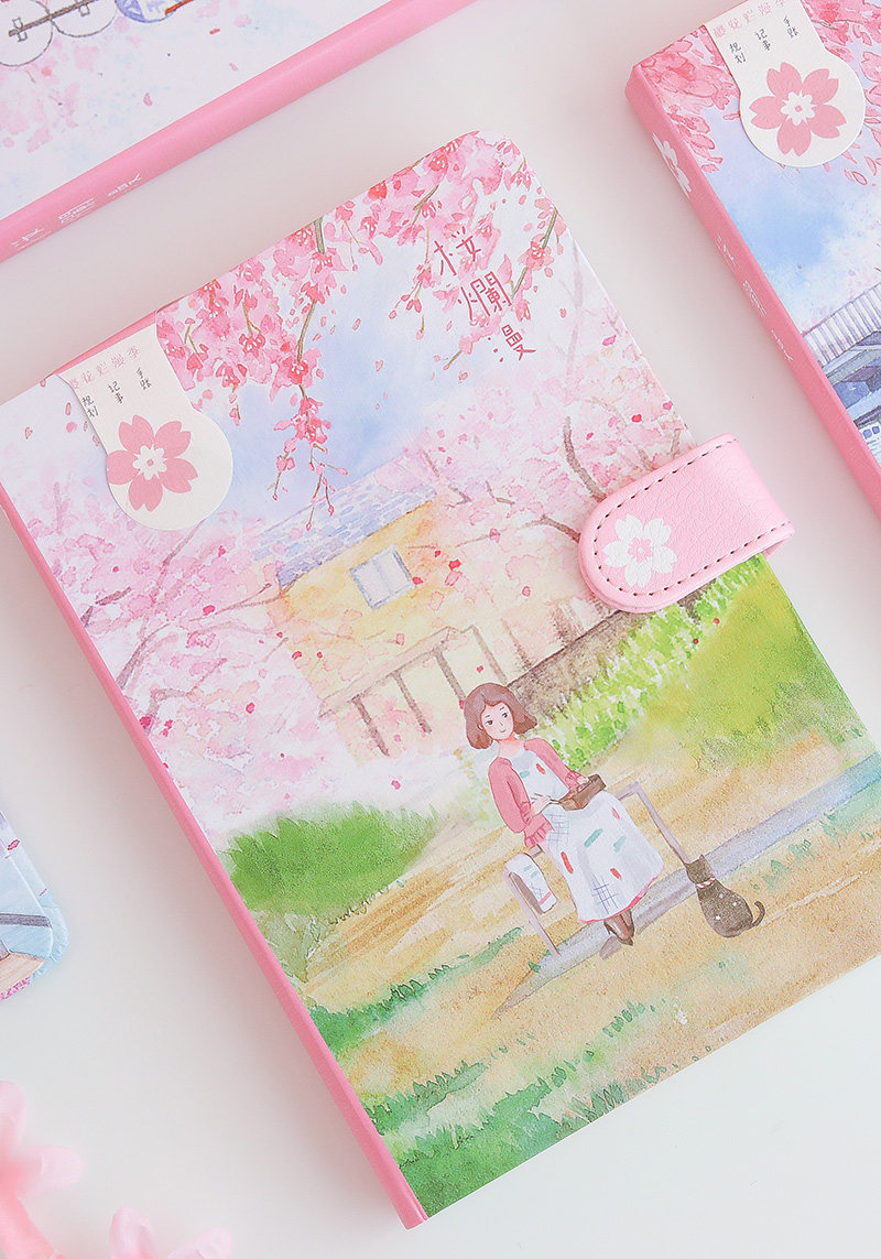 手帐本日式小清新樱花