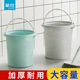 茶花塑料水桶家用储水桶大号加厚透明拖把桶洗衣手提洗澡PP塑料桶