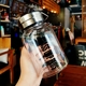 玻璃杯透明单层大肚水杯吨吨杯茶杯户外便携杯子大容量泡茶分离杯