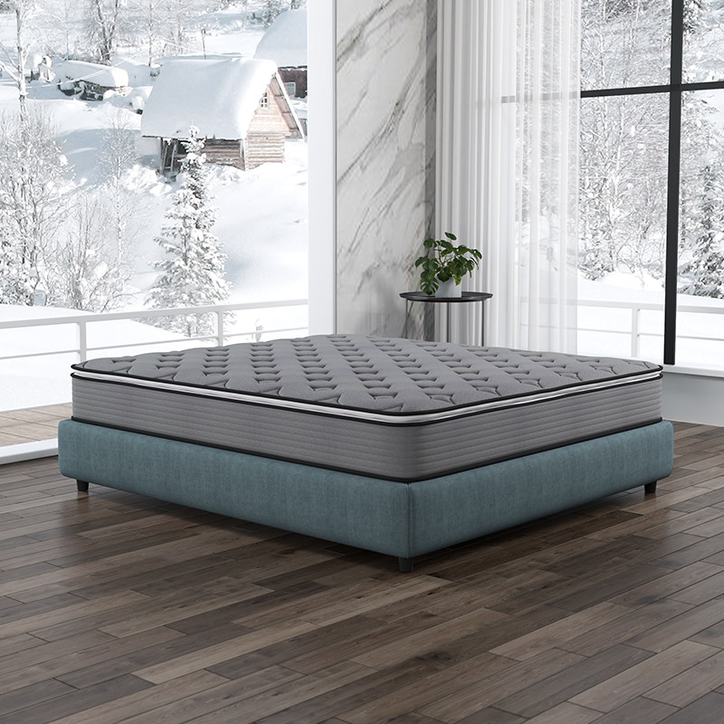 宜奥1983系列 竹炭纤维天然椰棕乳胶爱脊弹簧床垫商场同款 尼德兰