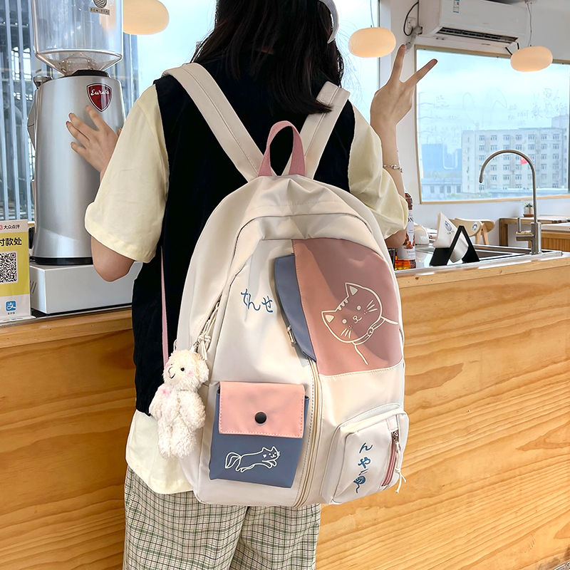 冠军书包小学生背包女双肩包包2021年新款高中学生初中生书包日系