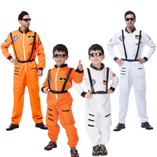 儿童节表演cosplay飞行员服装万圣节舞会宇航员太空服亲子航天服