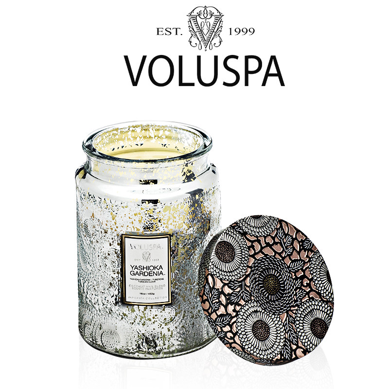 voluspa大浮雕杯香薰蜡烛无烟浪漫香氛生日结婚生日礼物