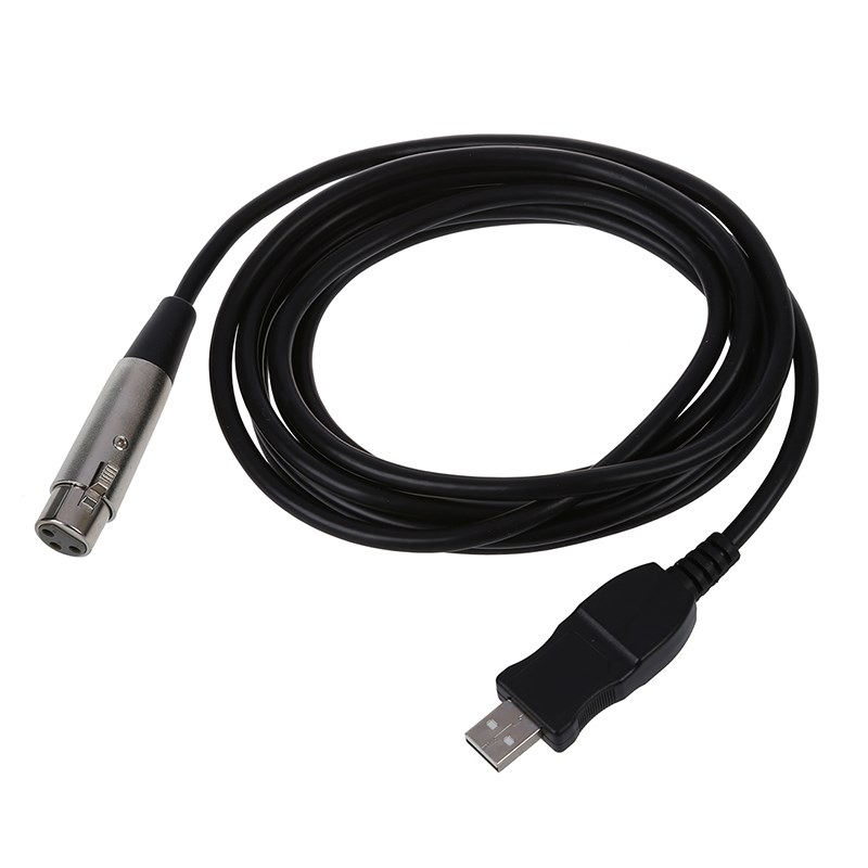 USB Male to 3 Pin XLR Female Microphone MIC Studio o Link C