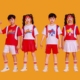 六一儿童啦啦队演出服小学生春季运动会开幕式啦啦操合唱班服套装
