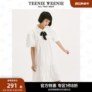 TeenieWeenie小熊奥莱夏季公主风甜美少女蛋糕裙连衣裙