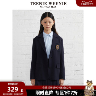 TeenieWeenie小熊奥莱西装外套小个子学院风气质女春