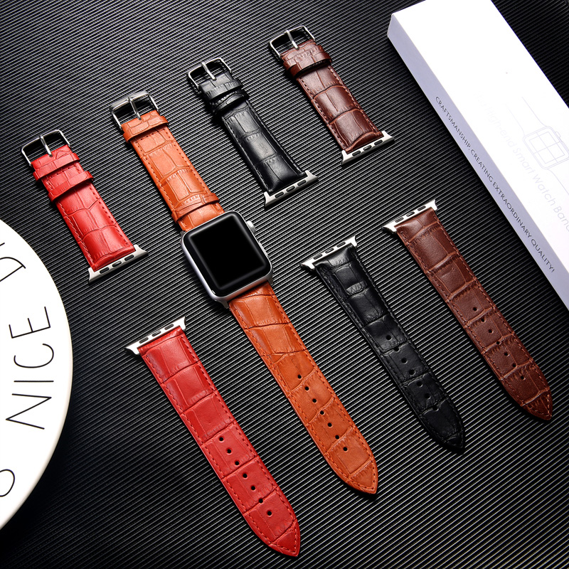 适用苹果手表apple watch5表带鳄鱼纹 手工真皮3代38/42mm真皮商务苹果iwatch4代40/44mm表带创意个性替换带|ruв категории интеллектуальные устройства, интеллектуальные оборудование, арматура, интеллектуальные браслеты, часы ремешок/напульсник - от Buy2taobao.com для оказания профессиональной услуги покупки агента Taobao