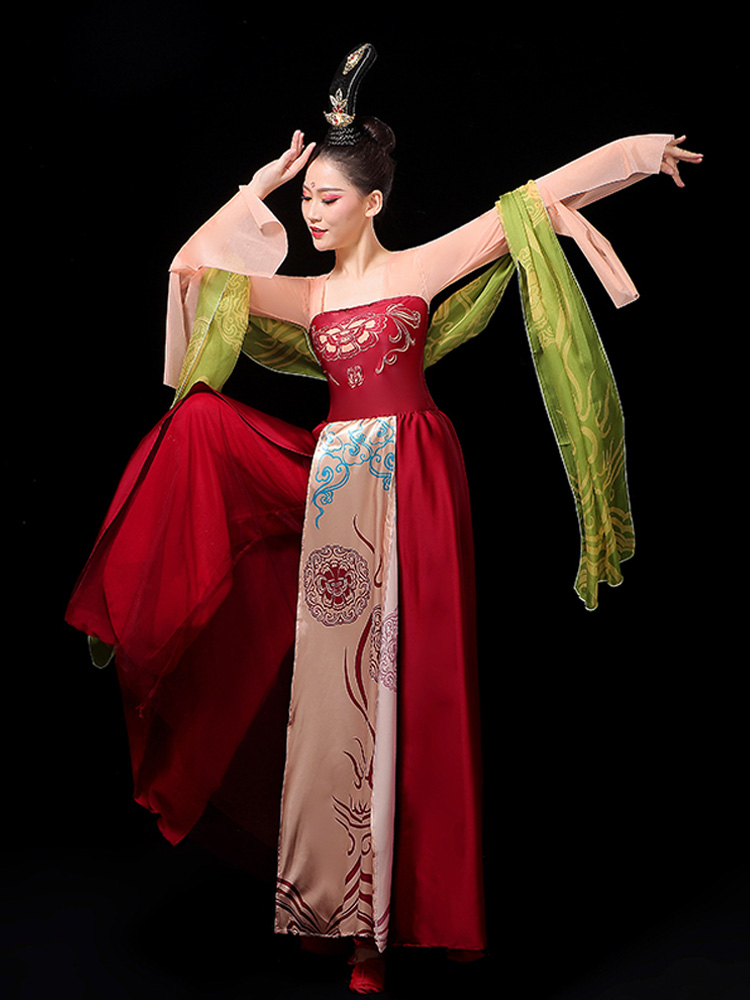 美人关古典舞汉唐舞蹈服演出服中国风王诗意同款艺考唐制诃子裙