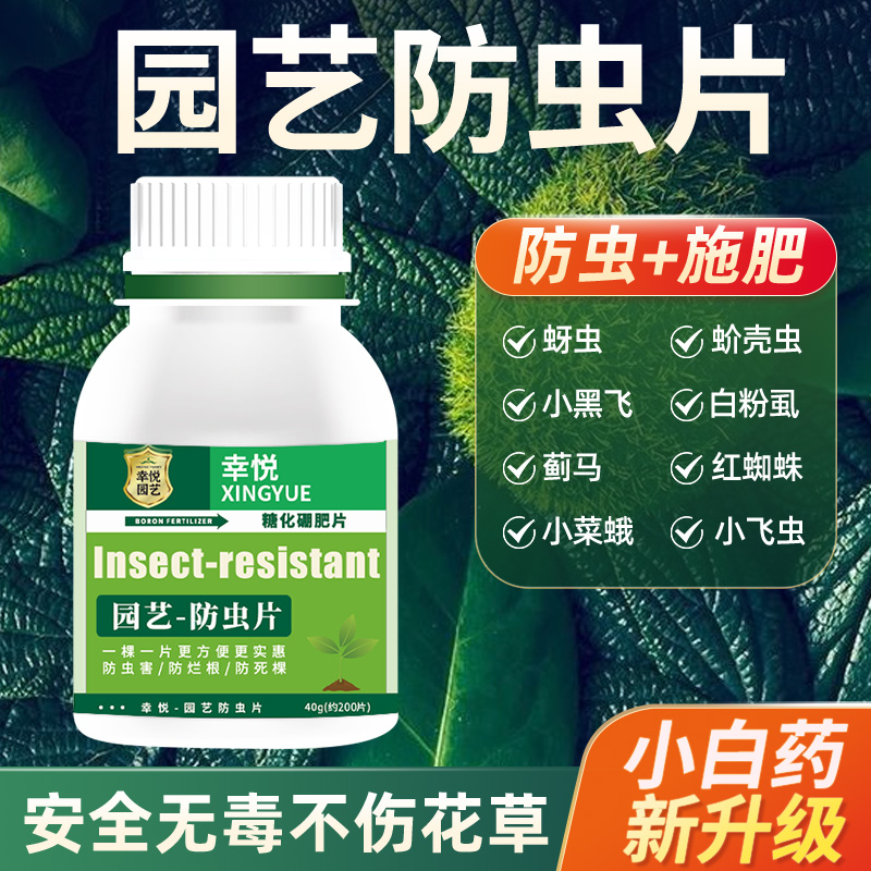 园艺防虫片植物家庭花盆防虫颗粒月季除虫害虫养花卉土壤驱虫片