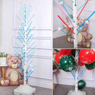 气球架子 插放汽球的柱子落地展示支架支撑杆摆摊树圣诞节装饰
