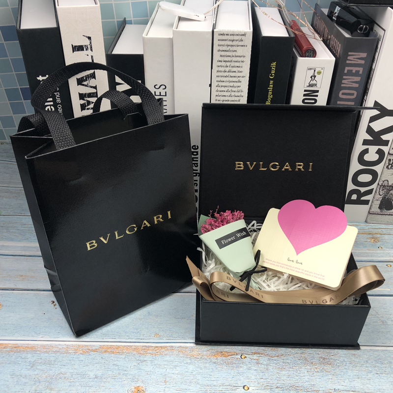 特价宝格丽香水礼盒包装_专柜原版bvlgari宝格丽纸袋礼品袋香水盒购物