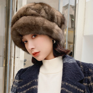 裘皮女帽子图片