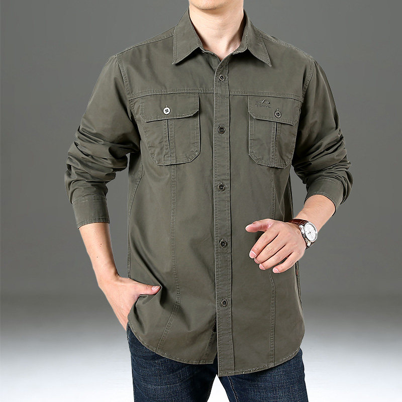 男装秋装上衣衬衫休闲优惠券爱比价妈妈