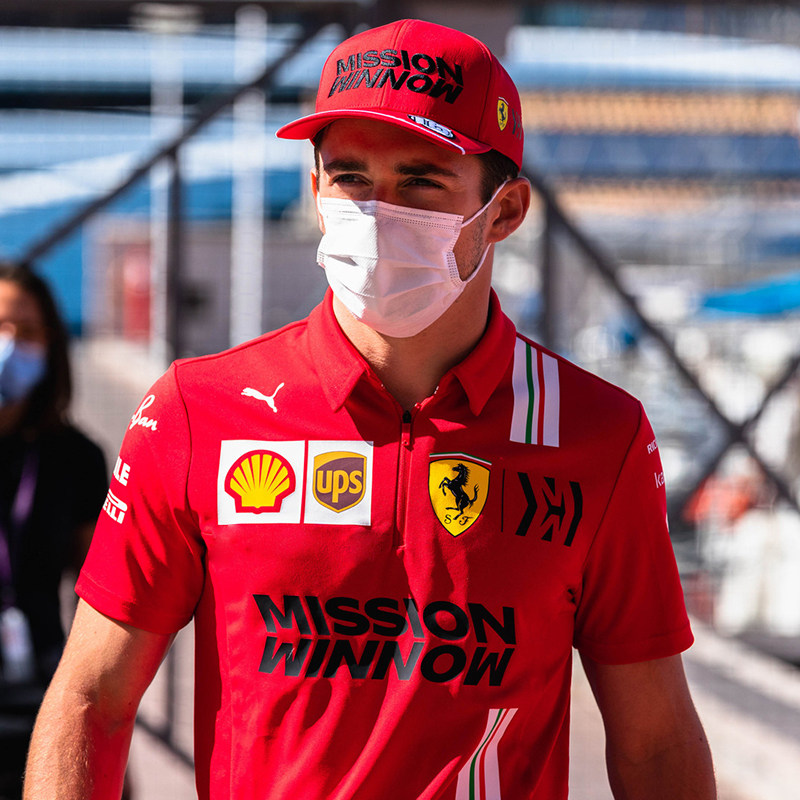 2021新款f1赛车服短袖衣服车队队服红色翻领polo衫男装汽车工作服