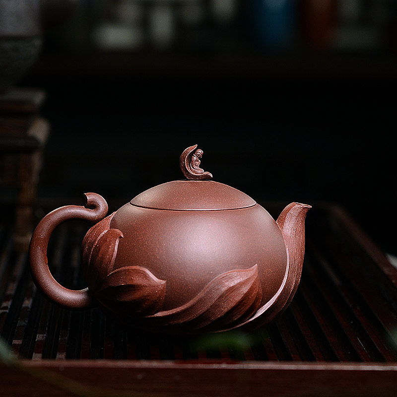 邵立平 高级工艺美术师 底槽青【一花一世界】宜兴紫砂壶茶壶