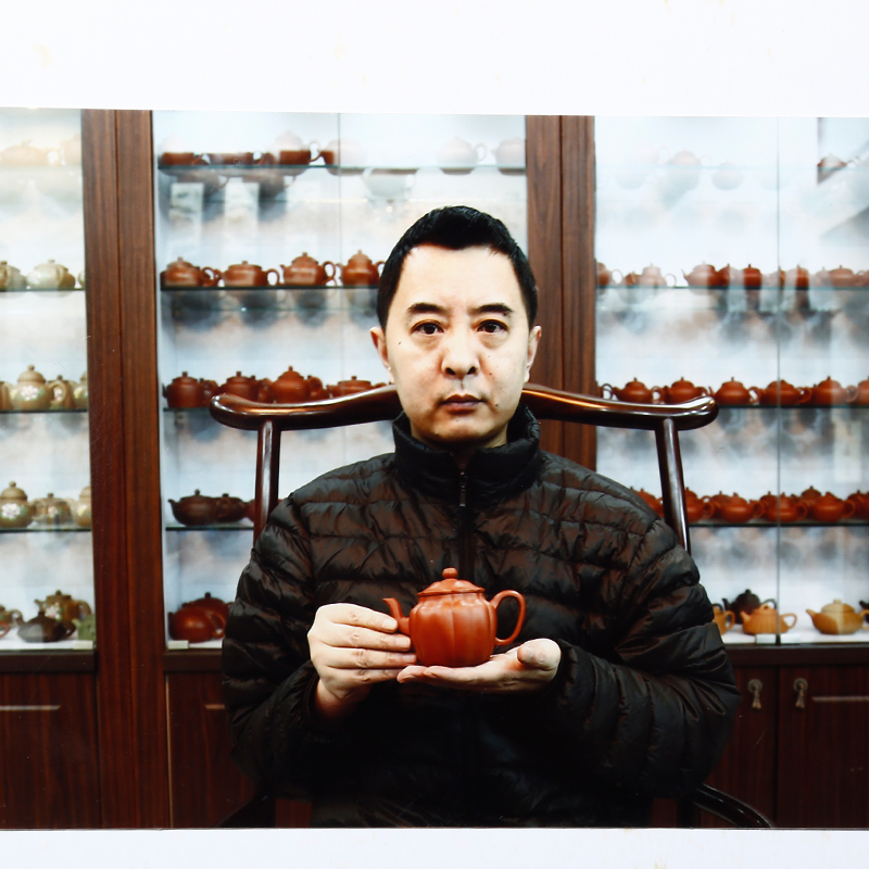 王镇学 工艺美术师 朱泥【小甜瓜】宜兴紫砂壶茶壶