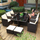 户外桌椅组合欧式庭院沙发椅露台休闲防水防晒花园室外茶桌椅套装