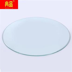 定做圆形大圆桌钢化玻璃桌面茶几加厚12MM台面家用餐桌面钢化玻璃