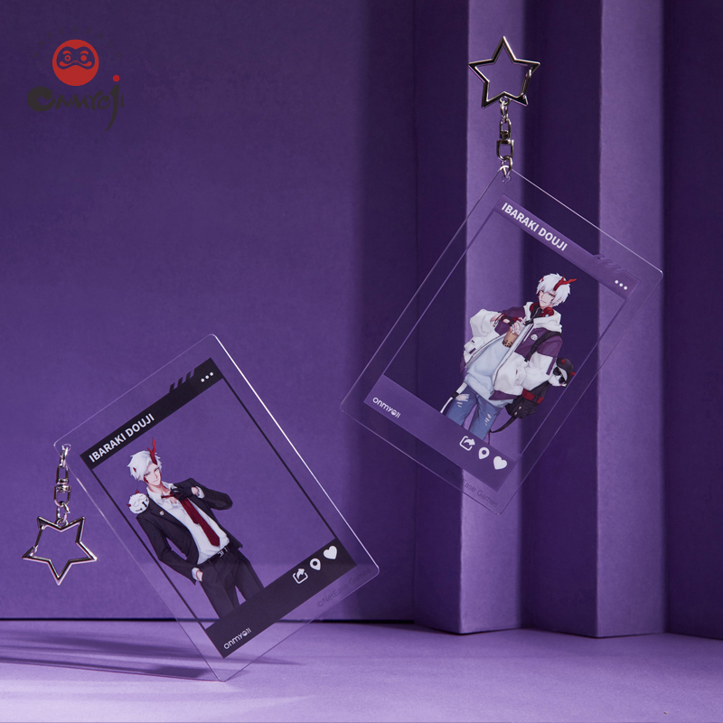 阴阳师 茨木童子透卡合影卡挂件亚克力钥匙扣 二次元动漫游戏周边