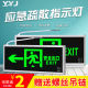 安全出口指示灯插电LED疏散指示牌消防应急灯L紧急逃生通道标志灯