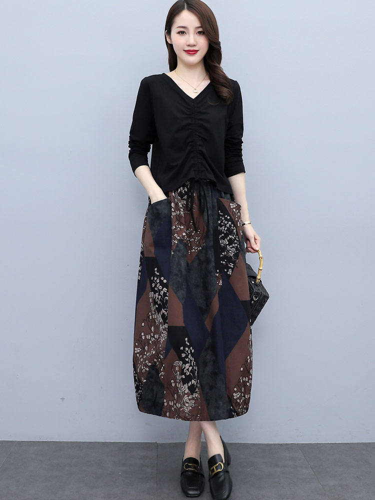 素订棉麻女装旗舰店2021秋装