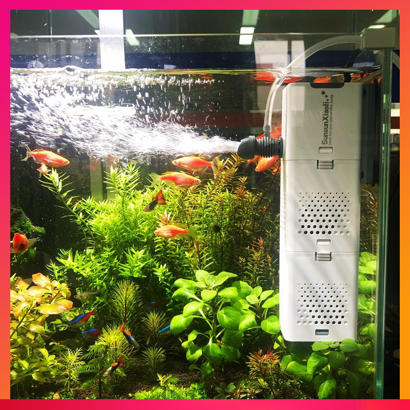 小型鱼缸氧气泵过滤器一体