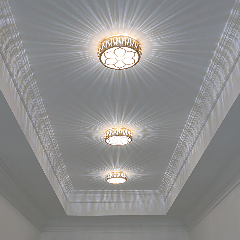 创意led射灯天花灯简约现代过道灯走廊灯入户门厅玄关吸顶阳台灯