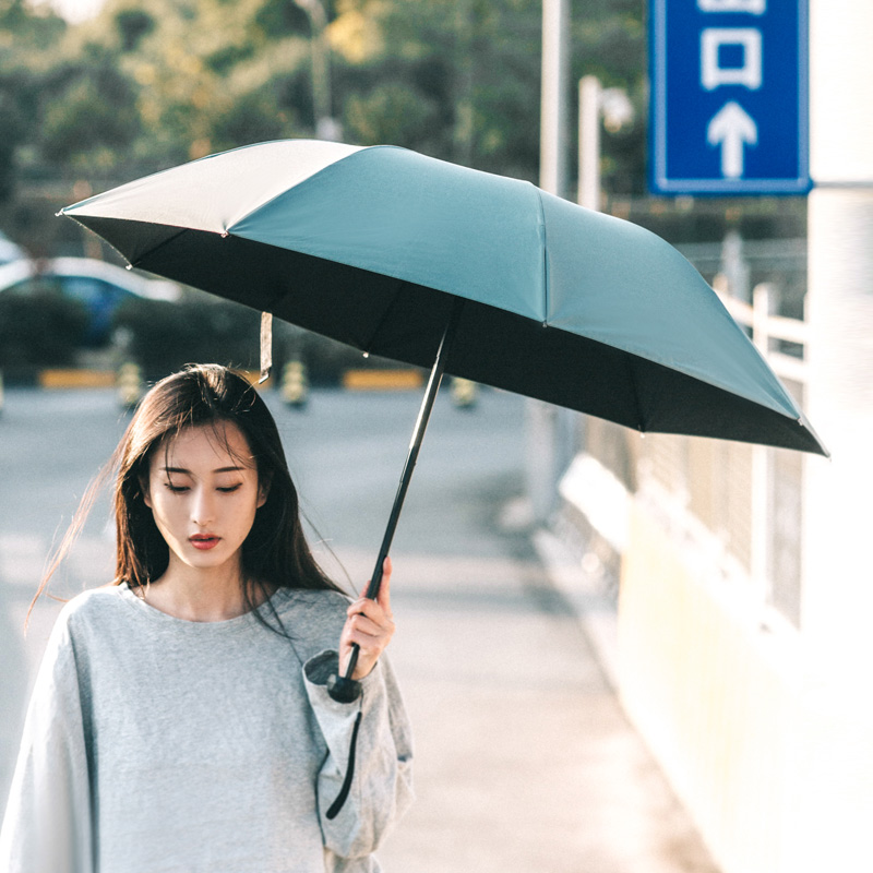 太阳伞防晒防紫外线女全自动折叠纯色