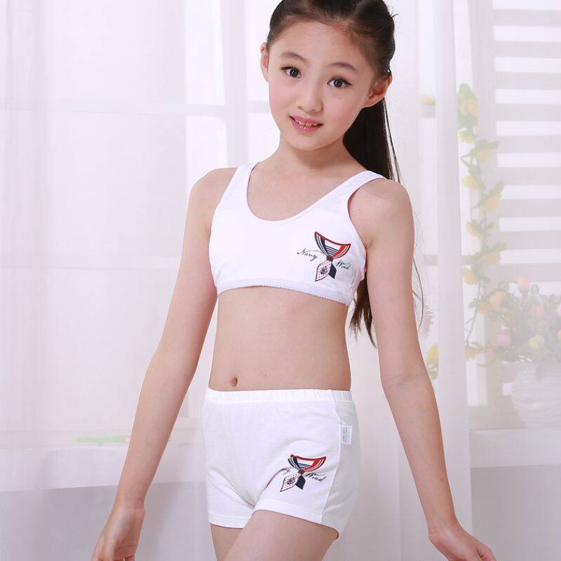 小学生文胸内裤套装发育内衣纯棉女童文胸